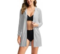 Veste été Anti UV Femme Pas Cher Tee Shirt de Randonnée Protection UV T Shirt Sport UPF 50+ Léger Respirant Fonctionnel Séchage Rapide Vestes de Course Manches Longues Pullover de Surf Natation