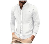 Veste Été Homme, Blouson Bombers Homme Veste Baseball Blouson Aviateur Veste Universitaire Décontracté Manches Longues Manteau Léger Coup-Vent Veste Moto Homme pour Toutes Occasions