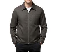 Veste Ete Homme-Veste DéContractéE En Lin à Revers Cranté Avec Poches Manteau D'Automne LéGer Pour Un Usage Quotidien Tissu Confortable Et Respirant Style DéContracté Chic PièCe