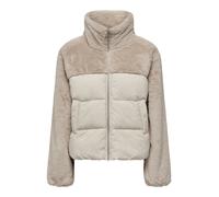 Veste femme avec design peluche et fermeture éclair devant