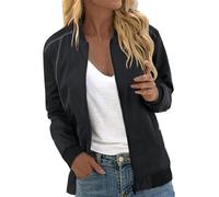 Veste Femme Bombers Femmes Veste Été Femme Été Légère Bleu Marine Matelasse Blanche De Printemps Moto Ete Blouson Vestes Sport Vêtements Chic Legere Oversize Manteau Mi Saison Vetement Grande Taille