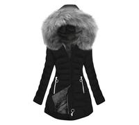 Veste Femme Chaude Doudoune Longue Oversize Femme Womens Autumn Winter Solid Color Long Warm Coat Doudoune Longue Hiver Chaude Black Xxxxxl