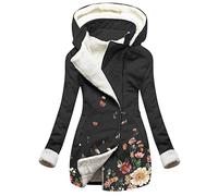 Veste Femme Chic Et Elegant Chaud Sweat a capuche Femme zippé Manches Longues Sweat-Shirt Hoodie Manteau Elegant Mi Saison Mode Blouson Jacket Veste Cardigan Mi Saison Sweatshirt (B2 Noir, S)