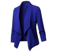 Veste Femme Chic Et Elegant Tailleur pour Mariage Grande Taille Legere Ete Velours Courte Rouge Tailleurs-Jupes Militaire Blazer sans Manche Automne De Travail Sequins Surdimensionné Blouson~