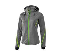 Erima Basics Veste Femme, Gris Mélange/Green Gecko, FR : XS (Taille Fabricant : 34)