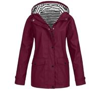 Veste Femme Ete ImperméAbilisant Veste Chinoise Femme Capote Pluie Manteau Transparent Raincoat Manteau Hiver ImperméAble Windbreaker Daim Women's Summer Jacket