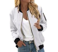 Veste Femme Ete Manteau Blouson Cuir Aviateur Décontractée Chic Hiver Perfecto Vetement Bombers Légère Zippée Mi Saison Doudoune Polaire D'été Legere Rose Femmes Été De Printemps Manteaux Et Blousons
