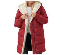 Veste Femme Hiver Blouson Légère avec Capuche Doudoune Duvet Matelassé Anorak Chaude Manteau Zippée Parka Confortable Doudounes De Randonnée Femme