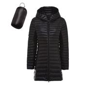 Veste Femme Hiver Longue à Capuche Impermeable Doudoune Femme Legere Doux Pliable Parka Duvet Chaude Anorak Doudounes de Randonnée Veste Matelassée Manteau Manteaux et Blousons Blouson Mi Saison