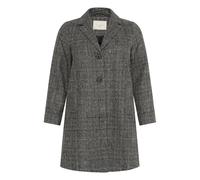 KAFFE CURVE Veste mi-saison 'KCvianna' gris / noir / blanc, Taille 5XL