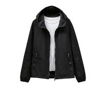 Veste Femme Mi Saison Coat Printemps Veste légère décontractée à capuche et zip pour femme - coupe courte ample vêtement d’extérieur polyvalent pour printemps et automne idéal une utilisation