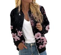 Veste Femme Mi Saison Deux Pièces Doudoune Militaire Sans Capuche Courte Simili Cuir Blouson Légère / Fine Grande Taille Aviateur Coupe-Vent Automne Mi-Saison Anorak Gilet Japonais Pilou Bomber Jacket