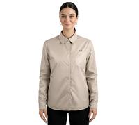 Veste Femme Mi Saison Imperméable Coupe Vent - Blouson Bomber Légèr Résistant Chic Elegant - Softshell Gilet Matelassé sans Capuche (FR/ES, Alpha/lettres, L, Taille normale, Taille normale, Beige)