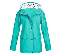 Veste Femme Mi Saison Zip Parka Coupe Vent Beige Anti-Pluie Imperméable Trench Coat Blouson Legere Ciré Cape de Pluie Grande Taille Pliable Vêtements Manteau Raincoat