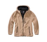 Veste femme polaire à capuche camel - Brandit - Grande capuche - Peluche chaude - Isolation thermique élevée XXXXXL
