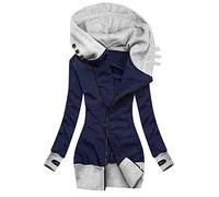 Veste Femme Polaire Zippée à Capuche Hiver Manteau en Peluche Doublée Manteau Y2K Pull Femme Coton Veste Festival Vacances Sweatshirt Femme Grande Taille Streetwear