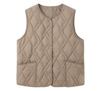 Veste Femme Sans Manches Matelassée à Losanges, Coupe Courte | Une coupe courte et sans manches, facile à superposer quand la saison change.