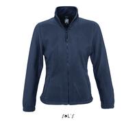 Sol’S North - Veste Polaire Femme - Matière Micro Polaire - Anti-bouloche - Poignées élastiquées - Marine - L