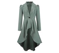 Veste Femme Style Steampunk Victoria Gothique Redingote Manches Longues Chemise pour Costume Médiéval Renaissance Fête Événement Élégant
