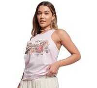 Superdry Vintage Vl Narrative Sleeveless T-shirt Rose XS Femme