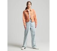 Superdry Vintage Trucker Jacket Orange XS Femme