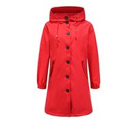 Veste Femme,Vestes Imperméables pour Femmes Imperméables Légères et Longues Coupe-Vent Imperméable pour Dames Sweat À Capuche Parka Softshell Respirante Manteaux D'Extérieur Actifs pour La Ma