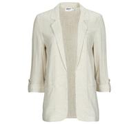Only Blazer ONLSIESTA 3/4 Open Linen BL Beige Clair Taille 42 Femmes