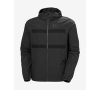 Veste fine à capuche Helly Hansen Salt Striped Wind noir - M