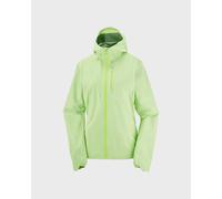 Veste fine à capuche Salomon Bonatti Pro vert acide femme - M