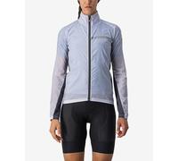 Veste fine coupe-vent Castelli Squadra Stretch argenté gris foncé femme - L