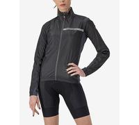 Veste fine coupe-vent Castelli Squadra Stretch noir gris foncé femme - S