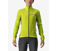 Veste fine coupe-vent Castelli Squadra Stretch vert lime électrique gris femme - M