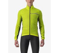 Veste fine coupe-vent Castelli Squadra Stretch vert lime électrique gris - XS