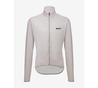 Veste fine coupe-vent Santini Nebula blanc gris - Coupe Classic - L