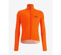 Veste fine coupe-vent Santini Nebula orange fluo - Coupe Classic - XXL