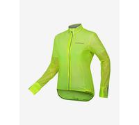 Veste fine imperméable Endura FS260 Pro Adrenaline Race Cape II vert jaune femme - XL
