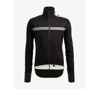Veste fine imperméable Santini Guard Neo Shell noir blanc - Coupe Slim - L