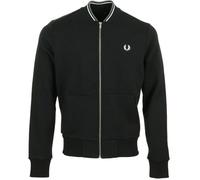 Veste Fred Perry Zip Through Sweatshirt - Homme - Noir - Manches longues - Multisport XL