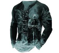 Veste garçon 16 ans avec impression 3D, manches longues, six œillets, cordon de serrage, vert, S