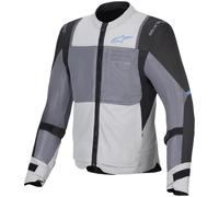 Veste Giubbinbo ALPINESTARS Été Noir Point Ajouré Avec Protections ST-2 Air Gris