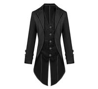 Veste Gothique Médiéval Homme Costume Médiéval Adulte Manteau Médiéval Steampunk Vintage Tailcoat Veste Gothique, Redingote, Manteau Renaissance Veste Victorienne pour Hommes Veste De Smoking