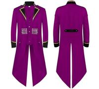 Veste gothique pour homme, frack steampunk, longue, verte, jupe de marche médiévale classique, manteau de cour victorienne, Tuxedo, pirate, vampire, cosplay, tenue de performance, costume d'Halloween