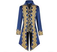 Veste gothique pour homme, manteau de Edelmann pour homme, broderie tendance, médiévale, noir, frack victorien, jupe de marche, tenue de théâtre, tenue de vampire pour Halloween