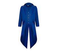 Veste gothique pour homme, manteau steampunk, coupe ample, classique, rouge, frack médiéval, broderie victorienne, jupe de marche, costume de pirate Tuxedo, costume d'Halloween