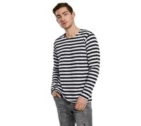 Urban Classics T-shirt Regular Stripe Ls Blanc/Noir XXXXXL Homme