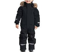 Veste Habit de Neige une Pièce pour Enfant Hiver Chaud Tenue Couleur Unie avec Zippé et à Capuche pour Alpinisme Ski pour Garçons Filles Hiver Ensemble de Plein Air-Épaissi-Coupe-vent