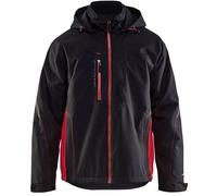 Veste hardshell Blaklader Bicolore coupe-vent - Noir / Rouge L