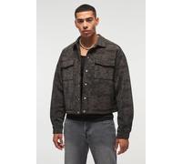 Veste Harrington oversize en synthétique homme - noir - XL, noir