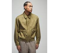 Veste Harrington oversize utilitaire en synthétique homme - vert - XS, vert