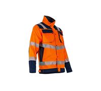 Veste haute-visibilité Ampoule - Softshell 3 couches - Orange/Marine - LMA - 2224